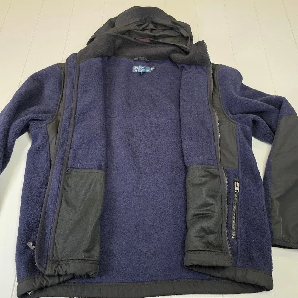 Polo Ralph Lauren‎ Men's Size L Polartec Fleece Jacket Navy Blue Full Zip